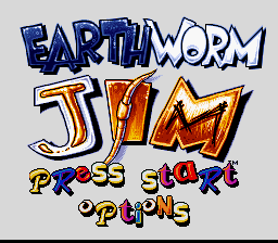 Earthworm Jim — Title screen