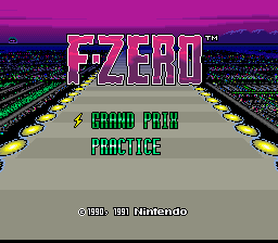 F-Zero — Title screen