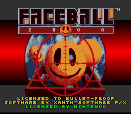 Faceball 2000 — Title screen