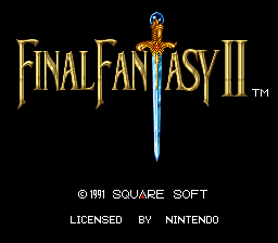 Final Fantasy II — Title screen
