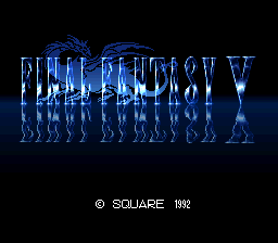 Final Fantasy V — Title screen