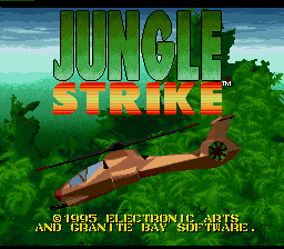 Jungle Strike — Title screen