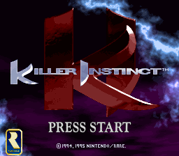 Killer Instinct — Title screen