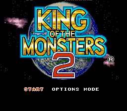King of the Monsters 2 — Title screen