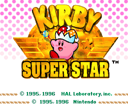 Kirby Super Star — Title screen