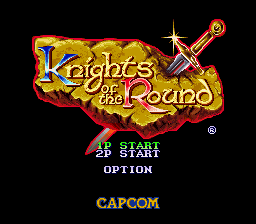 Knights of the Round — Title screen