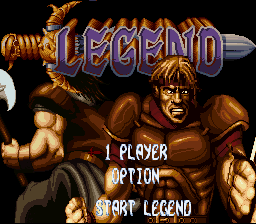 Legend — Title screen