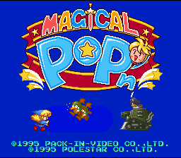 Magical Pop'n — Title screen