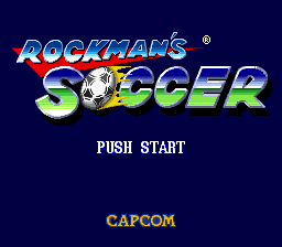 Mega Man Soccer — Title screen