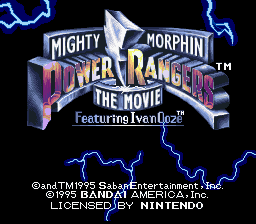 Mighty Morphin Power Rangers : The Movie — Title screen
