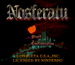 Nosferatu — Title screen