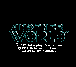 Out of This World — Title screen