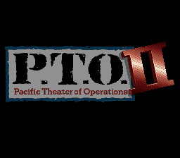 P.T.O. II : Pacific Theater of Operations — Title screen