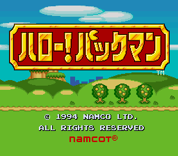Pac-Man 2 : The New Adventures — Title screen