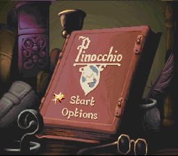 Pinocchio — Title screen