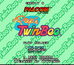 Pop'n TwinBee — Title screen