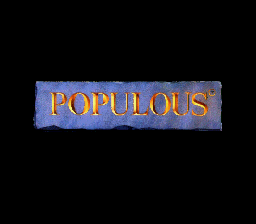 Populous — Title screen