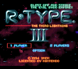 R-Type III — Title screen
