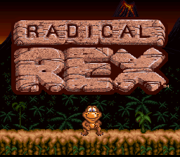 Radical Rex — Title screen