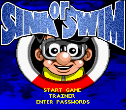 S.O.S : Sink or Swim — Title screen