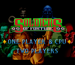 Soldiers of Fortune — Title screen