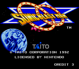 Sonic Blast Man — Title screen