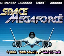 Space Megaforce — Title screen