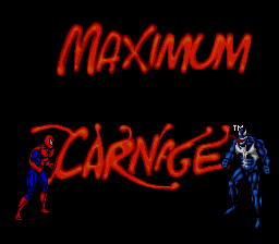 Spider-Man & Venom : Maximum Carnage — Title screen