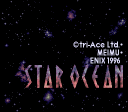 Star Ocean — Title screen