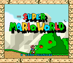 Super Mario World — Title screen