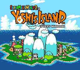 Super Mario World 2 : Yoshi's Island — Title screen