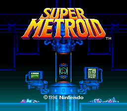 Super Metroid — Title screen