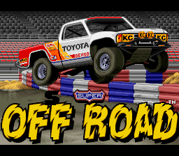 Super Off Road — Title screen