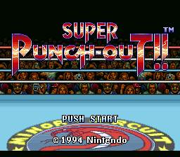 Super Punch-Out!! — Title screen