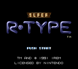 Super R-Type — Title screen