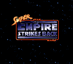 Super Star Wars : The Empire Strikes Back — Title screen