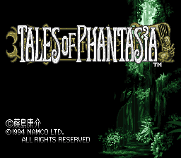 Tales of Phantasia — Title screen