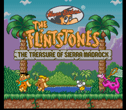 The Flintstones : The Treasure of Sierra Madrock — Title screen