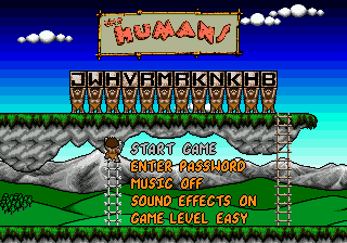 The Humans — Title screen