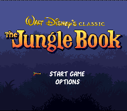The Jungle Book — Title screen