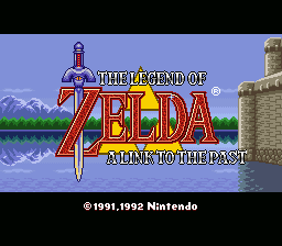 The Legend of Zelda : A Link to the Past — Title screen