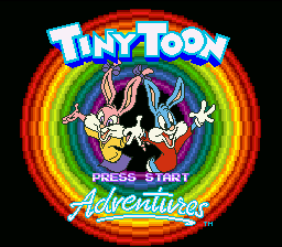Tiny Toon Adventures : Buster Busts Loose! — Title screen