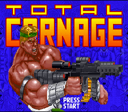 Total Carnage — Title screen
