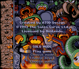 Troddlers — Title screen