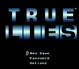 True Lies — Title screen