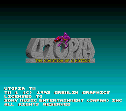 Utopia : The Creation of a Nation — Title screen
