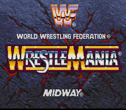 WWF WrestleMania : The Arcade Game — Title screen