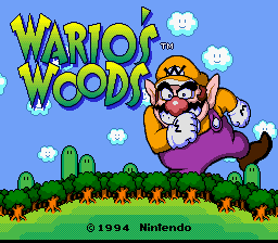 Wario's Woods — Title screen