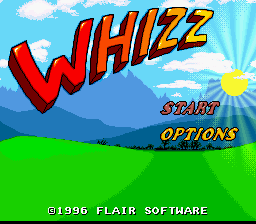 Whizz — Title screen