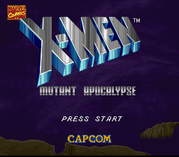 X-Men : Mutant Apocalypse — Title screen